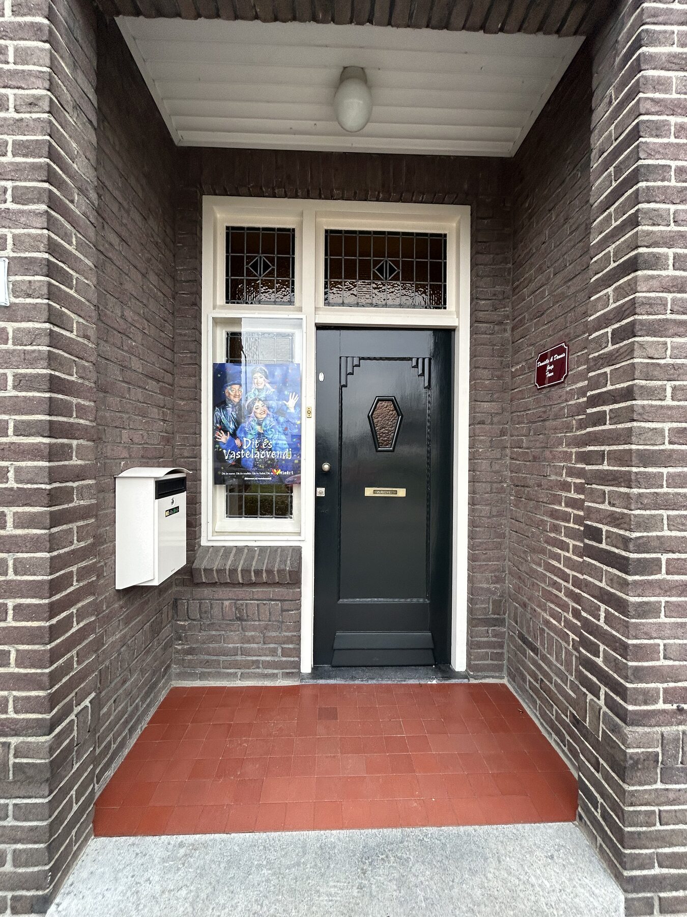Voordeur in antraciet